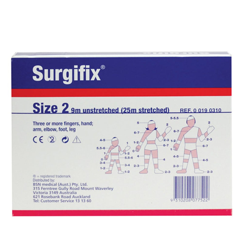 The Surgifix Tubular Elastic Net Bandage Size 2 9m