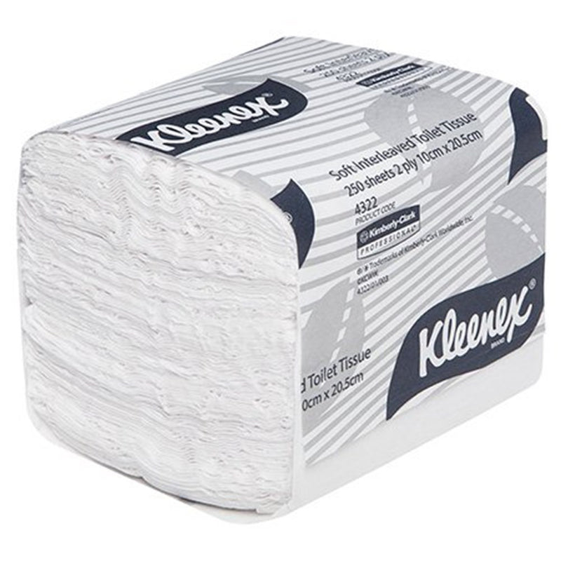 The Kleenex Toilet Tissue Interleaved Executive 2 Ply (Carton of 36)