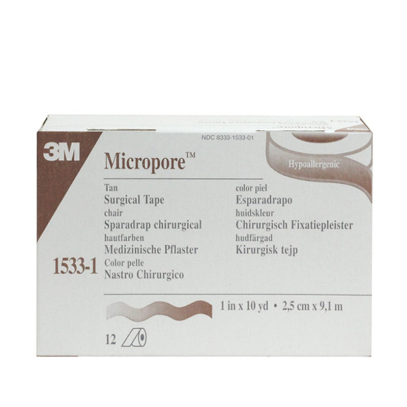 The Micropore Surgical Tape 25mm x 9.1m Skin Tone 1533-1
