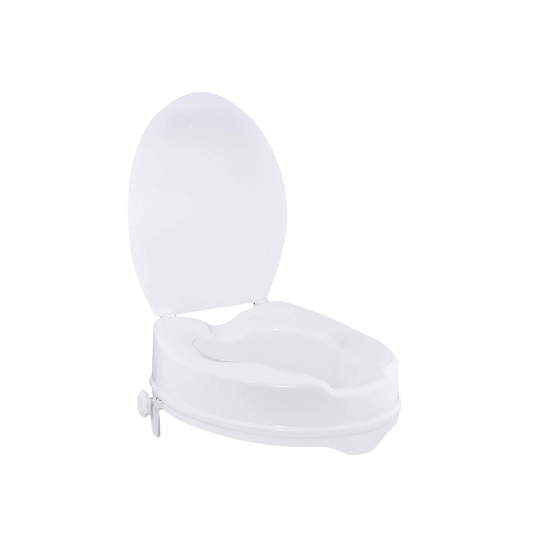Raised Toilet Seat With Lid -DJ Med