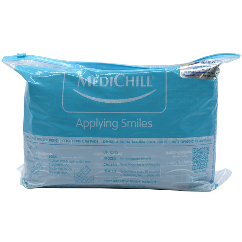 The Medichill Ice Pads 13cm x 22cm (Bag of 100)