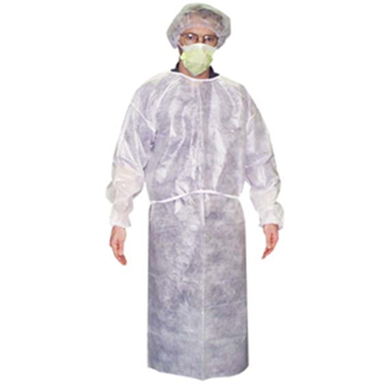 The Gown Clinical Exam White One Size Fits All Long Sleeve