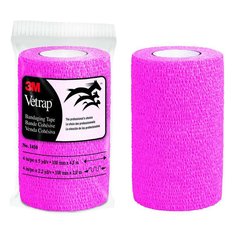 The Vetrap Self-Stick Bandaging Tape 100mm Hot Pink 1410HP