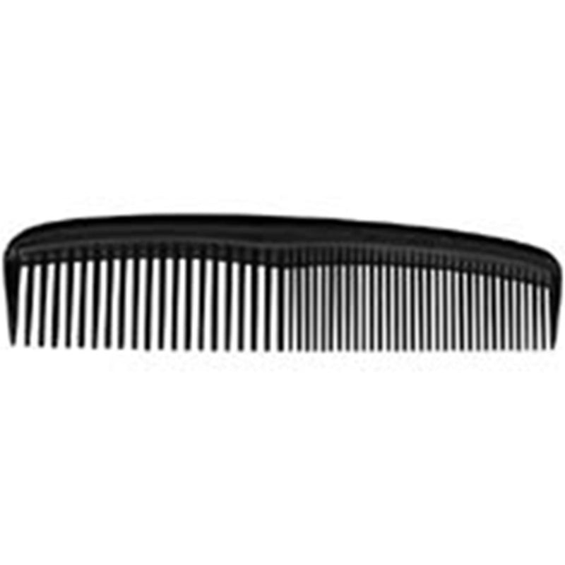 The Hair Comb Standard 125mm Black Pk12