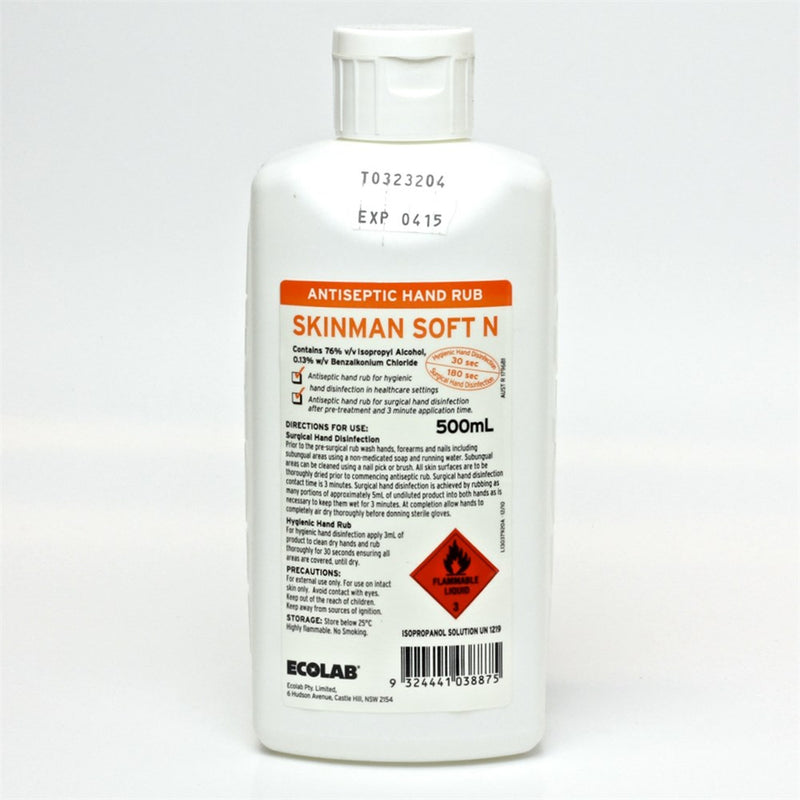 The Skinman Soft N Antiseptic Rub 500ml