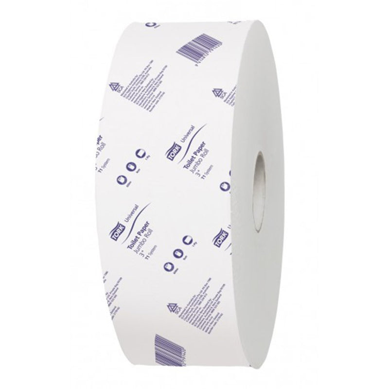 The Tork Jumbo Toilet Roll 650m 1Ply Universal T1 (Carton of 6)