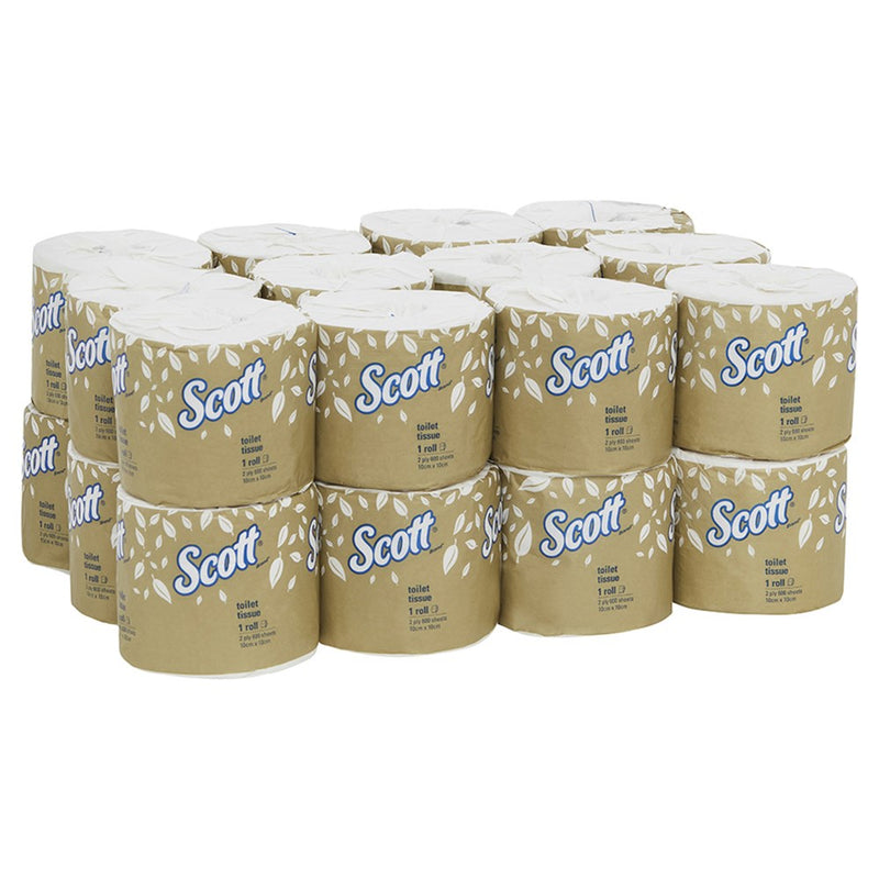 The Scott Toilet Tissue 2 Ply White (Carton of 24)