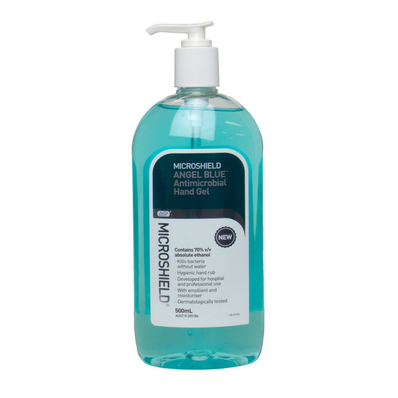 The Microshield Angel Blue Antimicrobial Hand Gel 500ml