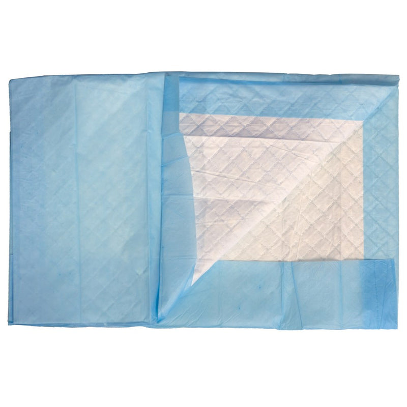 The Underpads 5 Ply Quilted Sealed Sides 395 x 550mm Bluey (Folded)