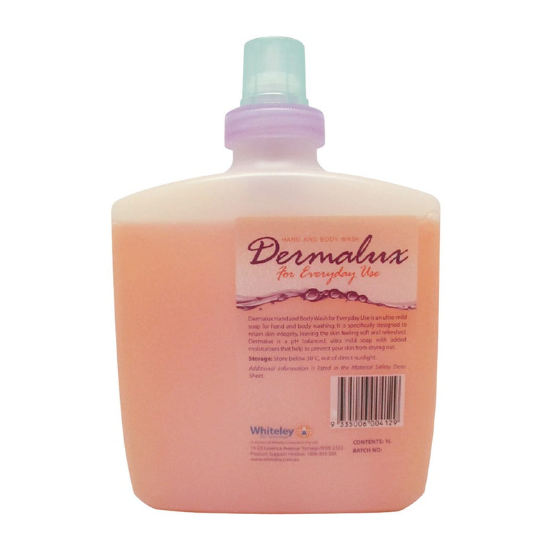 The Dermalux Hand Soap Peach 6 x 1 Litre