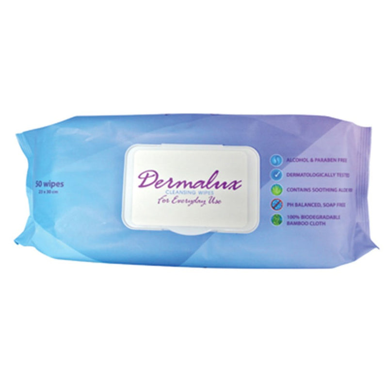 The Dermalux Cleansing Wipes 23 x 30cm P50