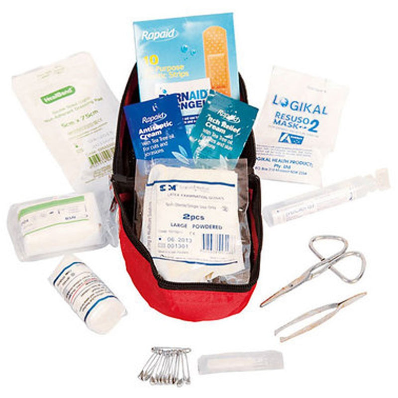The Personal First Aid Kit in Soft Red Pack