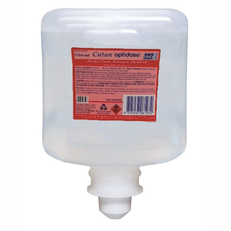 Cutan Optidose Alcohol Foam Hand Sanitiser 1L Cartridge