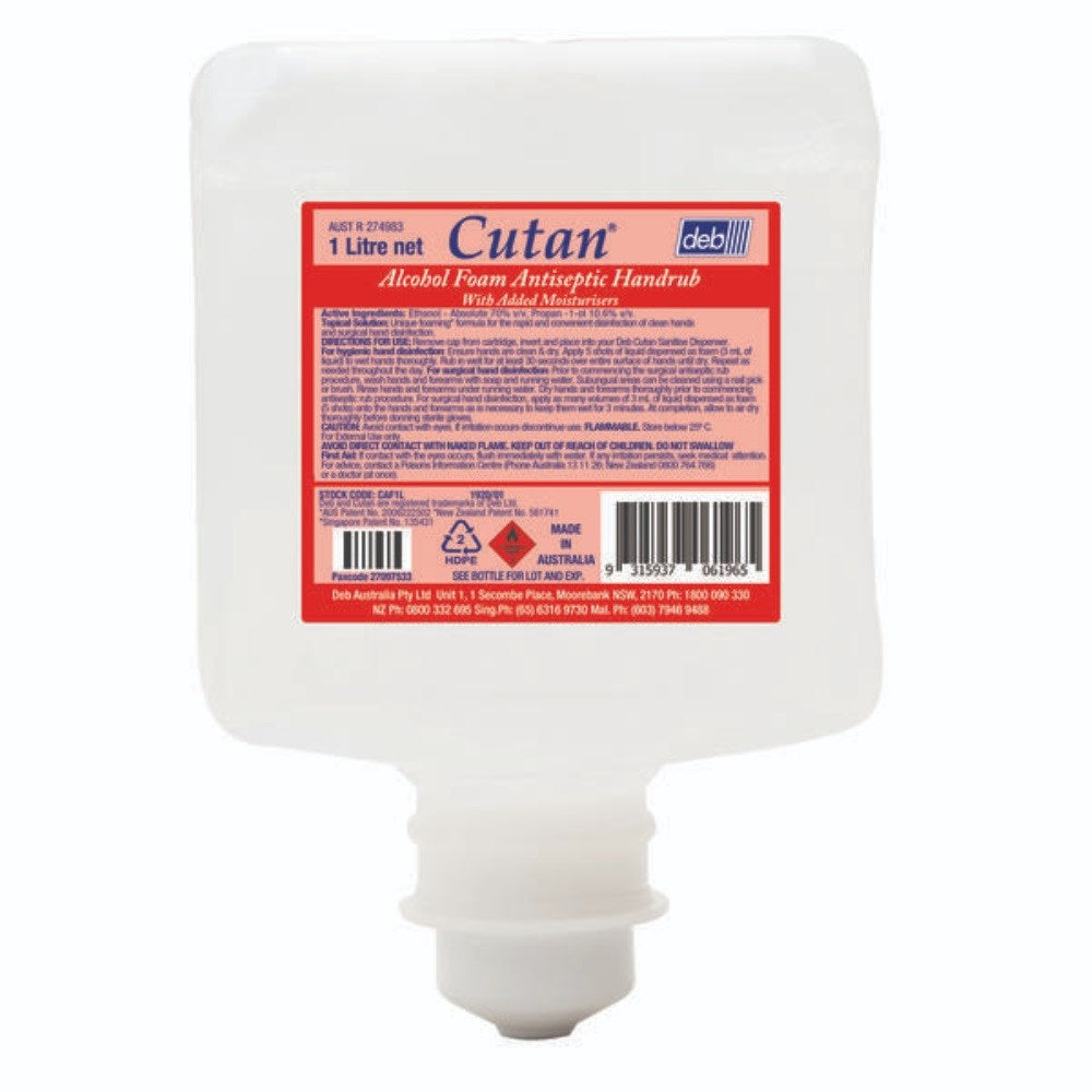 Cutan Alcohol Foam Antiseptic Handrub 1L Cartridge