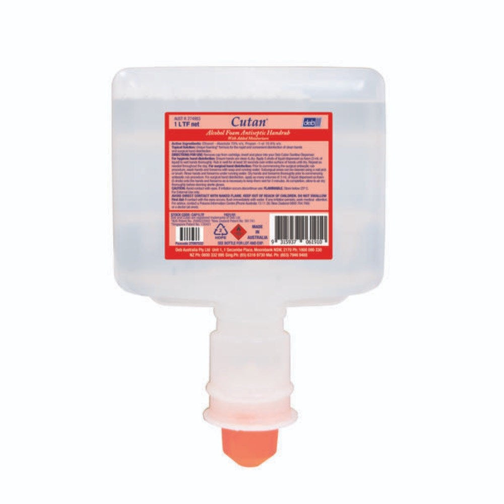 Cutan Alcohol Foam Antiseptic Handrub TouchFree 1L Cartridge