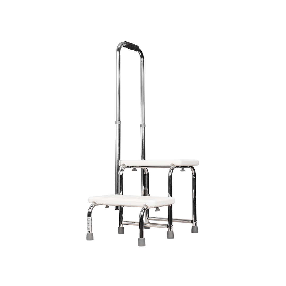 Two Step Stool with Handrail - DJ MED