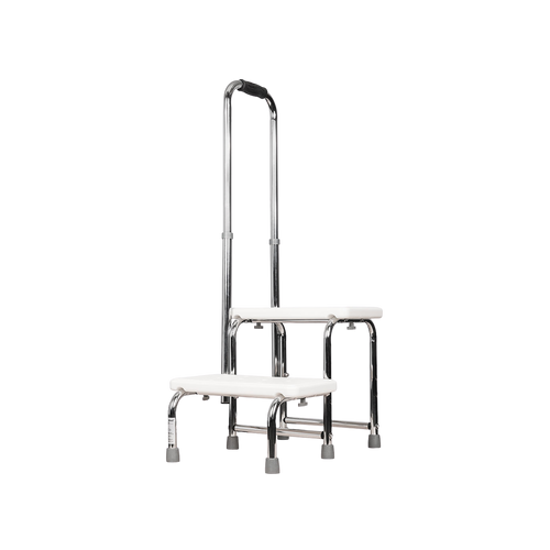 Two Step Stool with Handrail - DJ MED