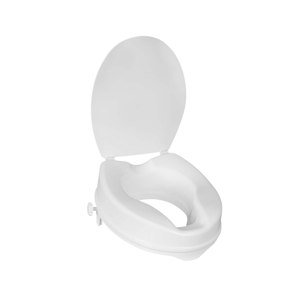 Raised Toilet Seat With Lid -DJ Med