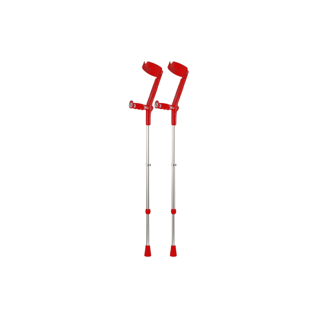Rebotec Safe-In-Soft, Forearm Crutches with Safety Cuff & Hinge