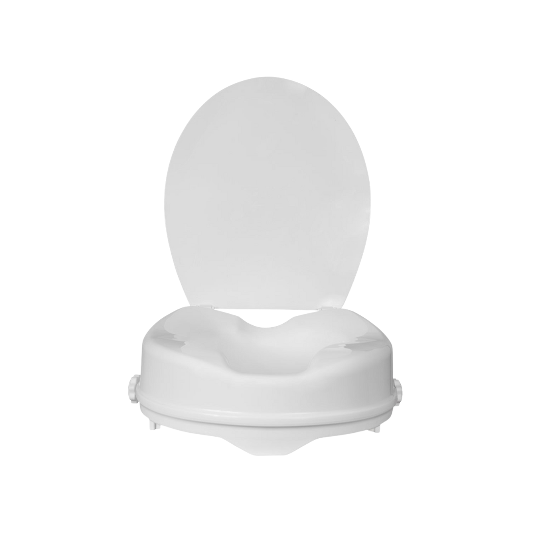 Raised Toilet Seat With Lid -DJ Med