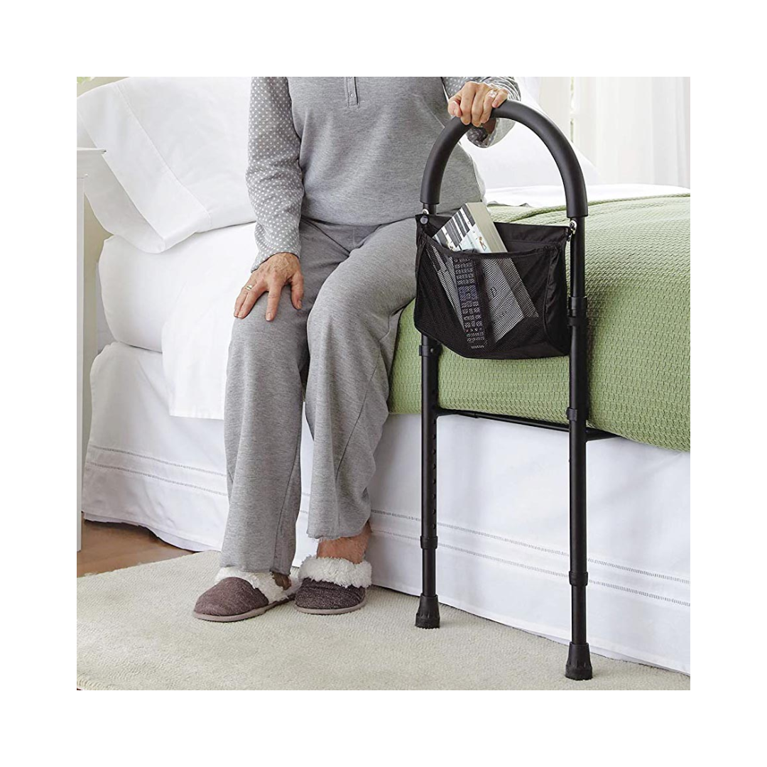 Height Adjustable Hand Bed Rail with Pouch - DJ MED