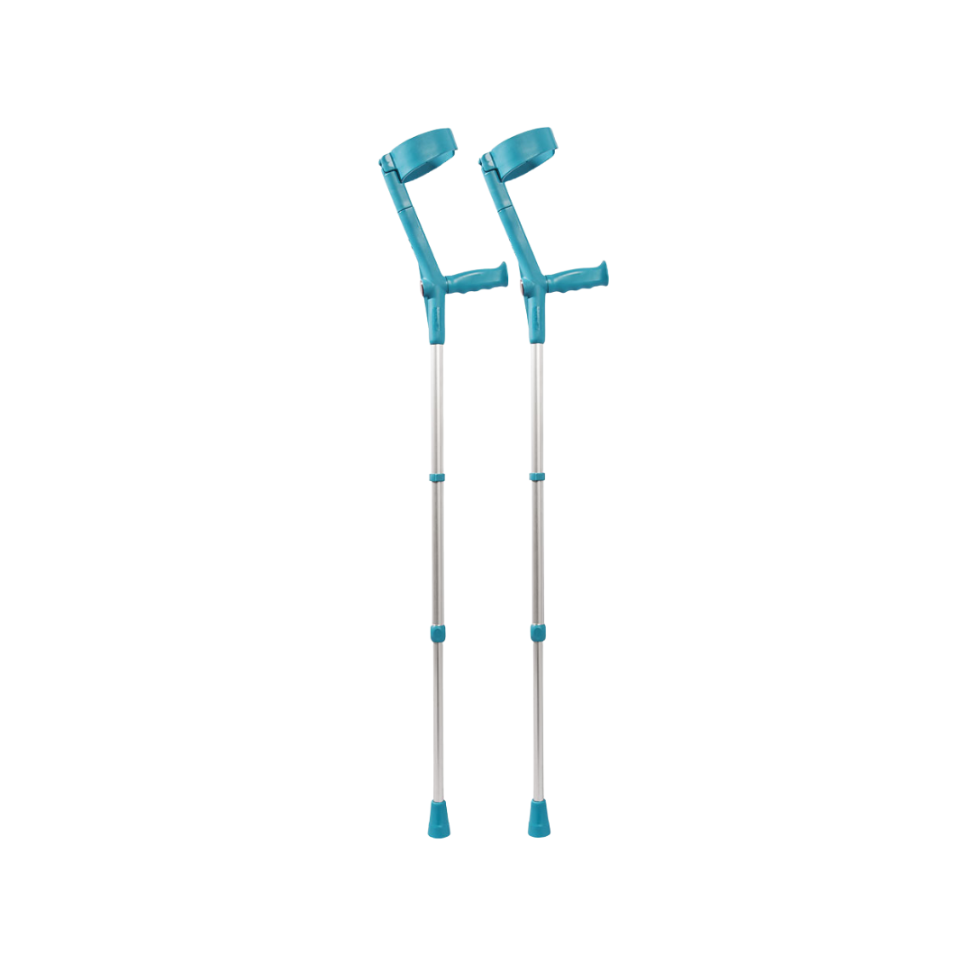 Rebotec Safe-In-Soft, Forearm Crutches with Safety Cuff & Hinge