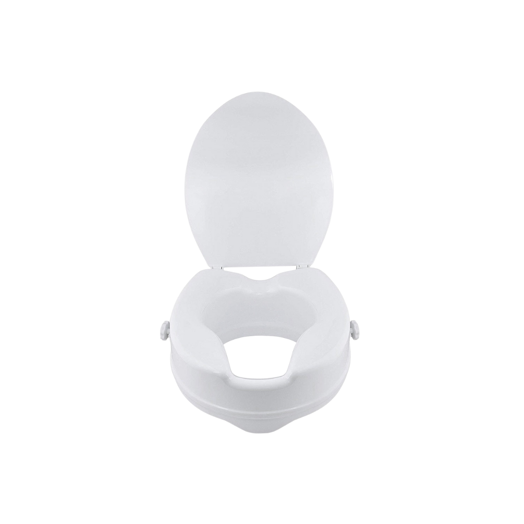 Raised Toilet Seat With Lid -DJ Med