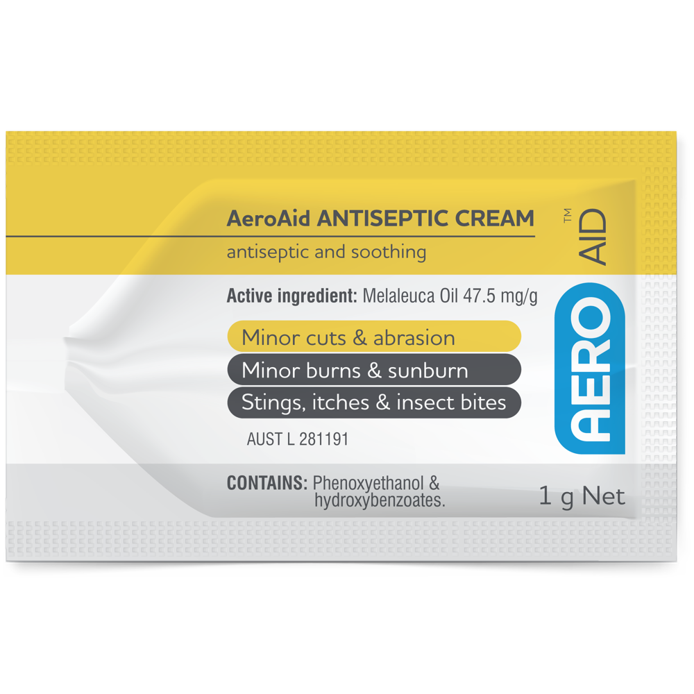 AEROAID Antiseptic Cream Sachet 1g (Box of 500)