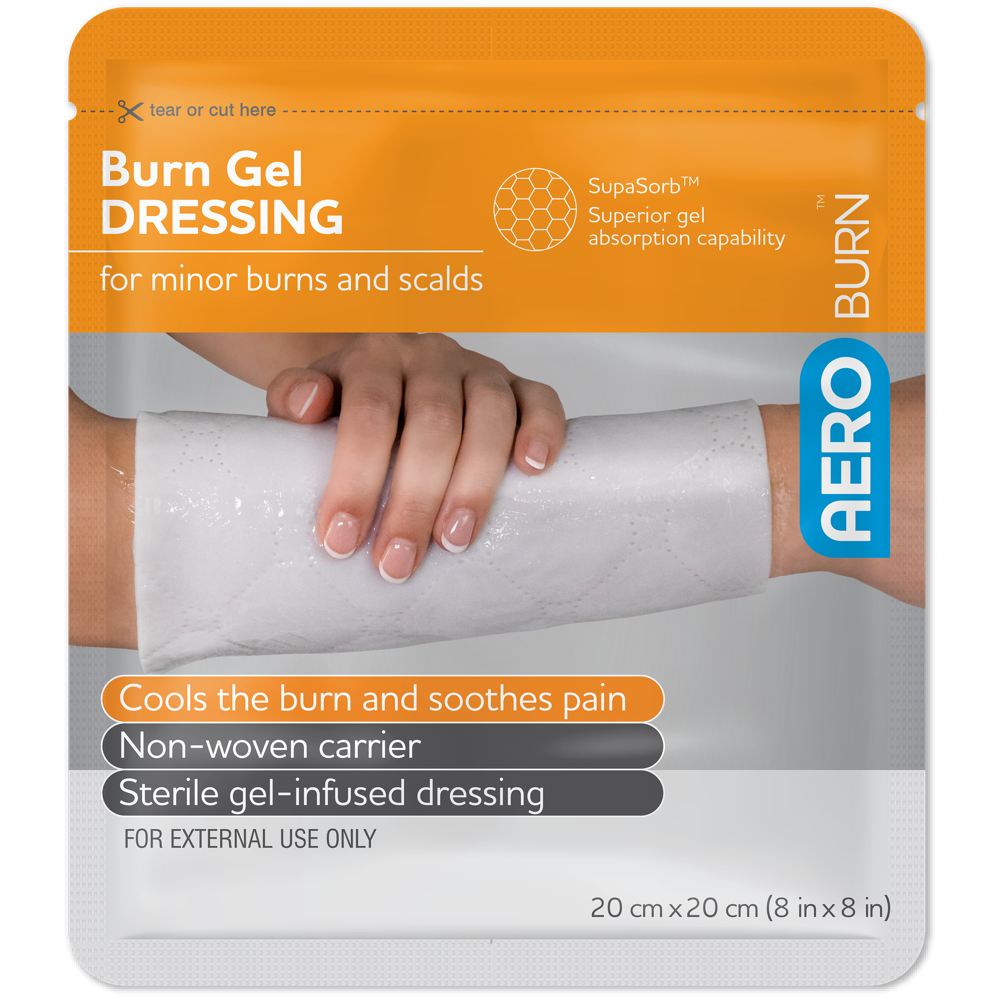 AEROBURN Burn Gel Dressing 20 x 20cm (Box of 12)