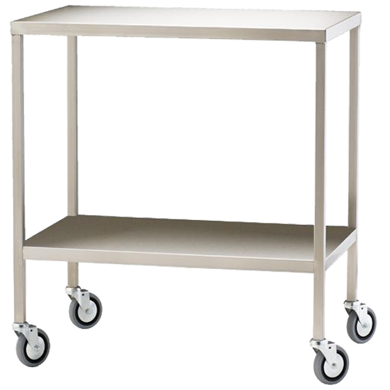 The Large Stainless Steel Trolley 110 x 50 x 90.5cm