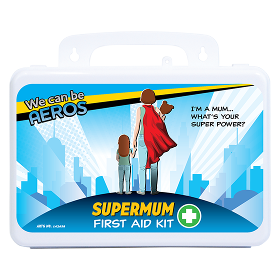 SUPERMUM 2 Series Plastic Waterproof First Aid Kit 21 x 7.5 x 13cm