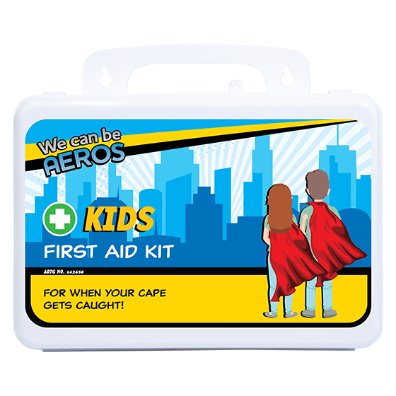 KIDS 2 Series Plastic Waterproof First Aid Kit 21 x 7.5 x 13cm