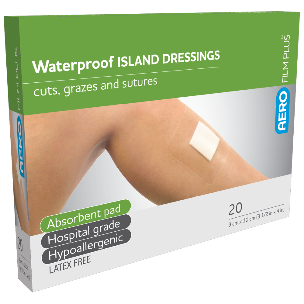 AEROFILM PLUS Waterproof Island Dressing 9 x 10cm  Box/20