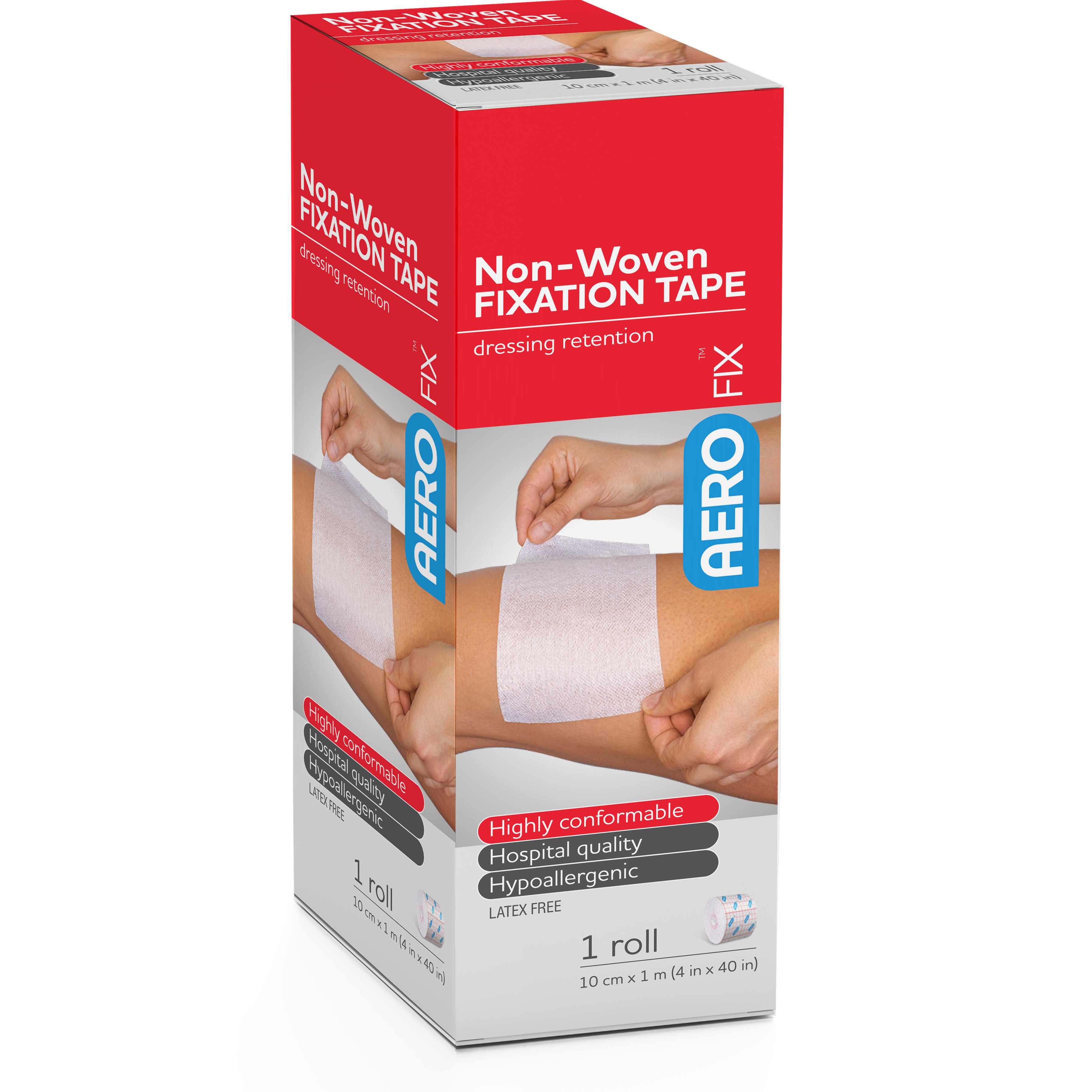AEROFIX Non-Woven Fixation Tape 10cm x 1M (Box of 6)