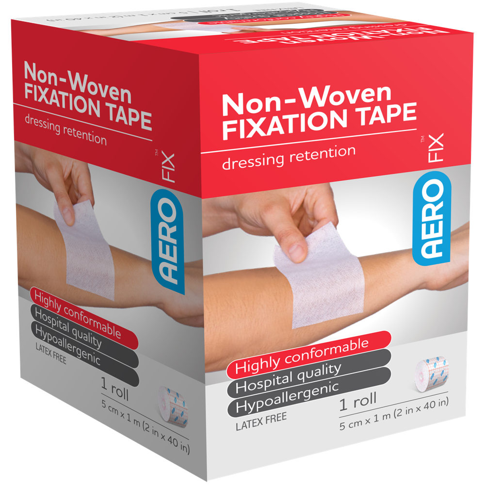 AEROFIX Non-Woven Fixation Tape 5cm x 1M (Box of 6)