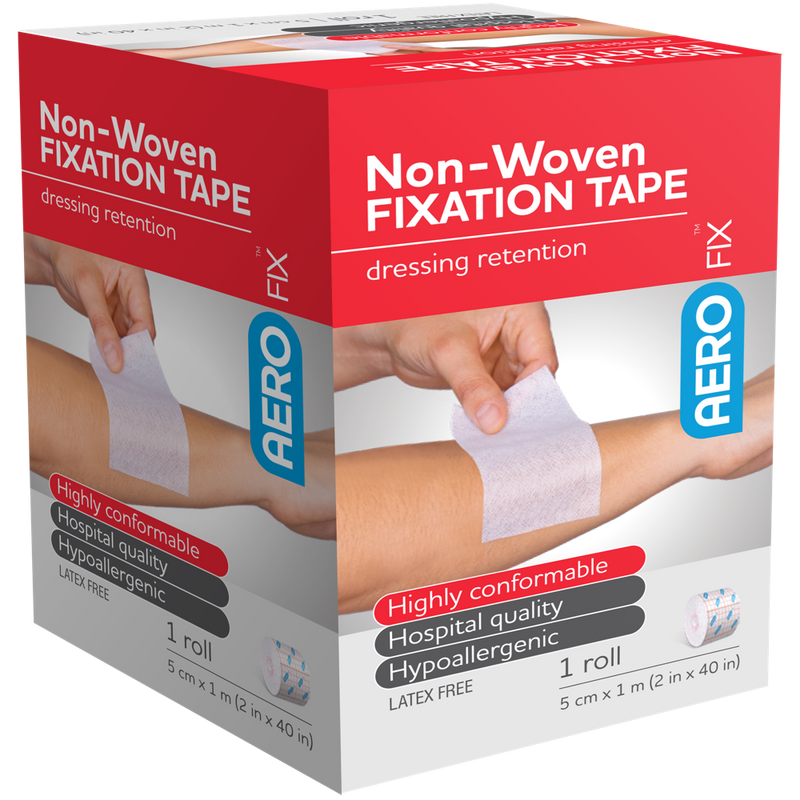 The AEROFIX Non-Woven Fixation Tape 5cm x 1M (Box of 6)