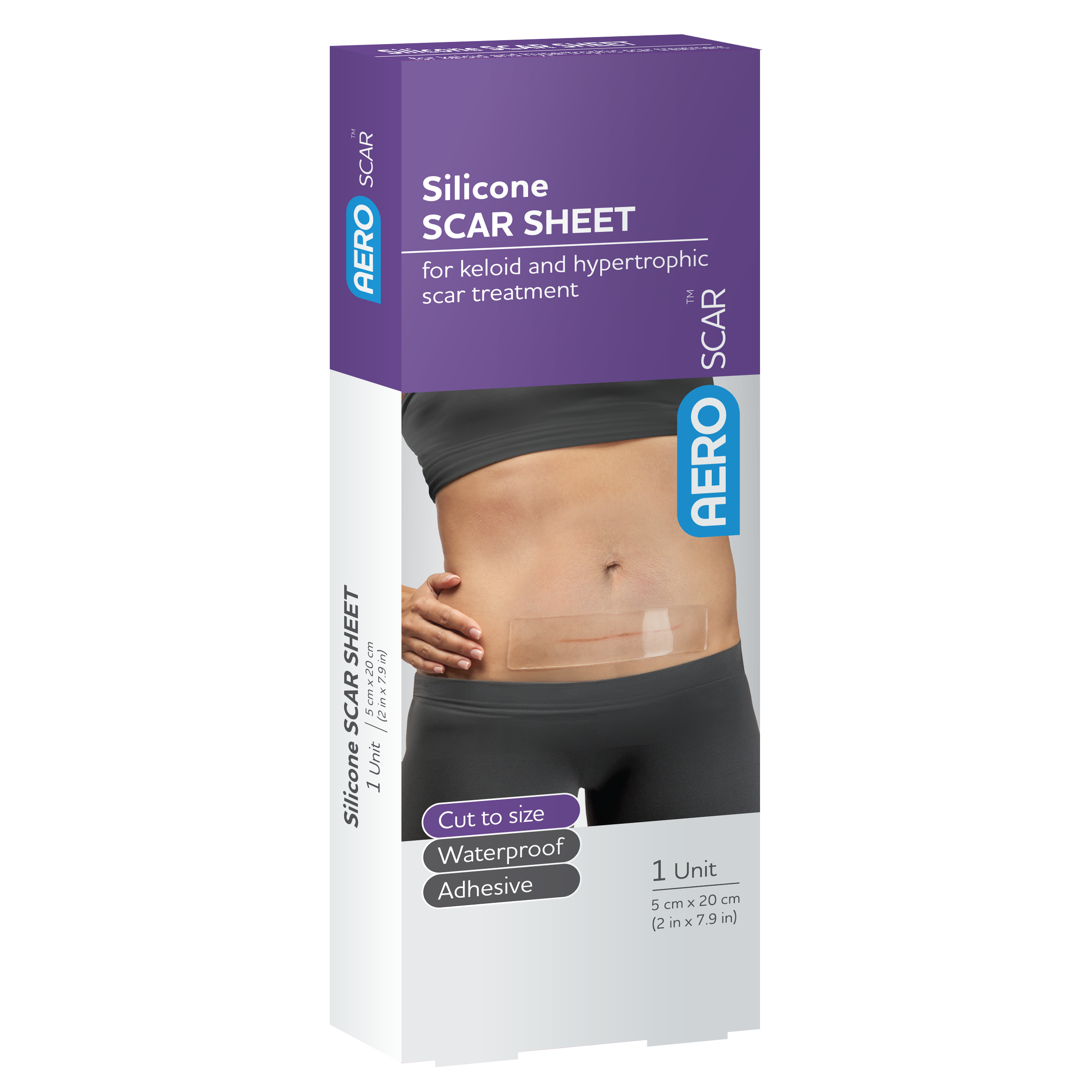 AeroScar™ Silicone Scar Sheet 5 cm x 20 cm Box / 1