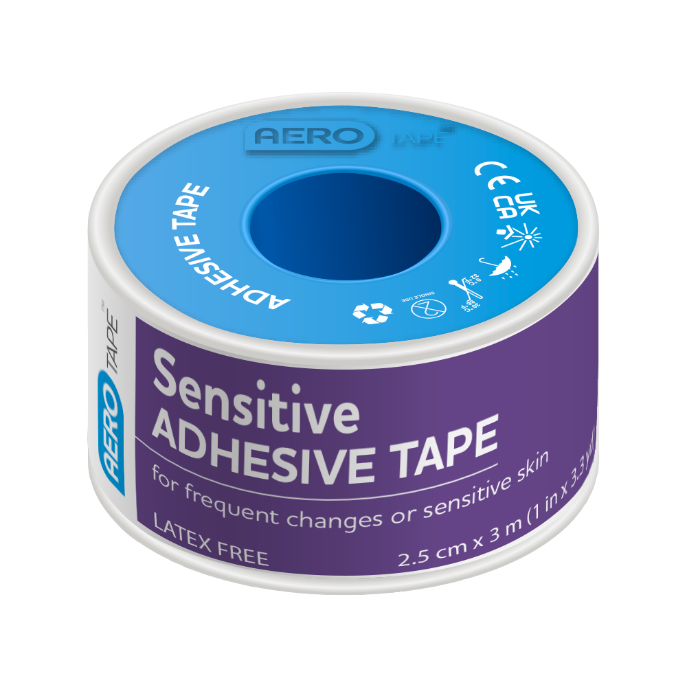 AEROTAPE Sensitive Silicone Tape 2.5cm x 3M Box/6 Min order of 6