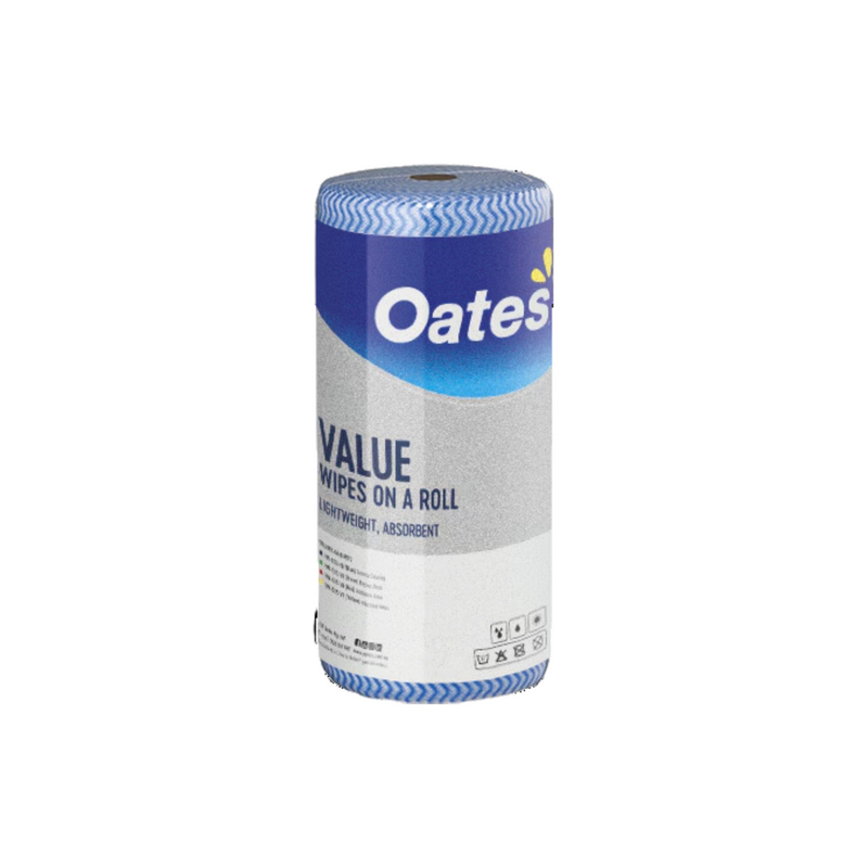 The Oates Value Wipes Roll 45m – Blue