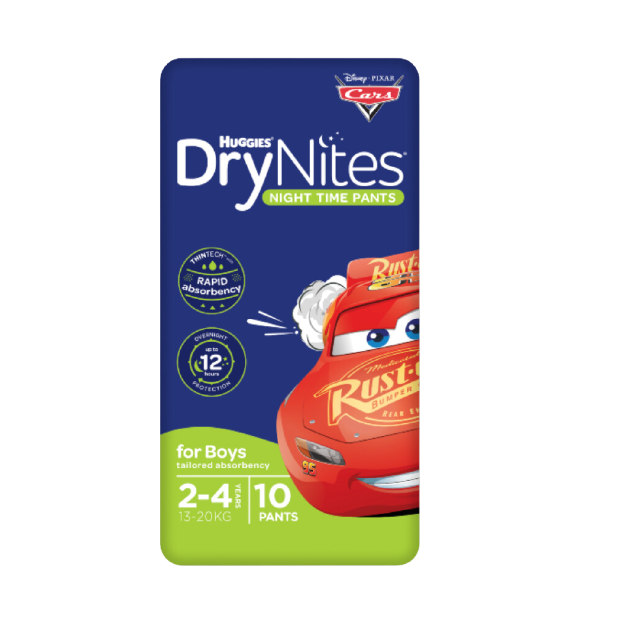 Huggies DryNites Boy 2-4yo - Box of 3x10's