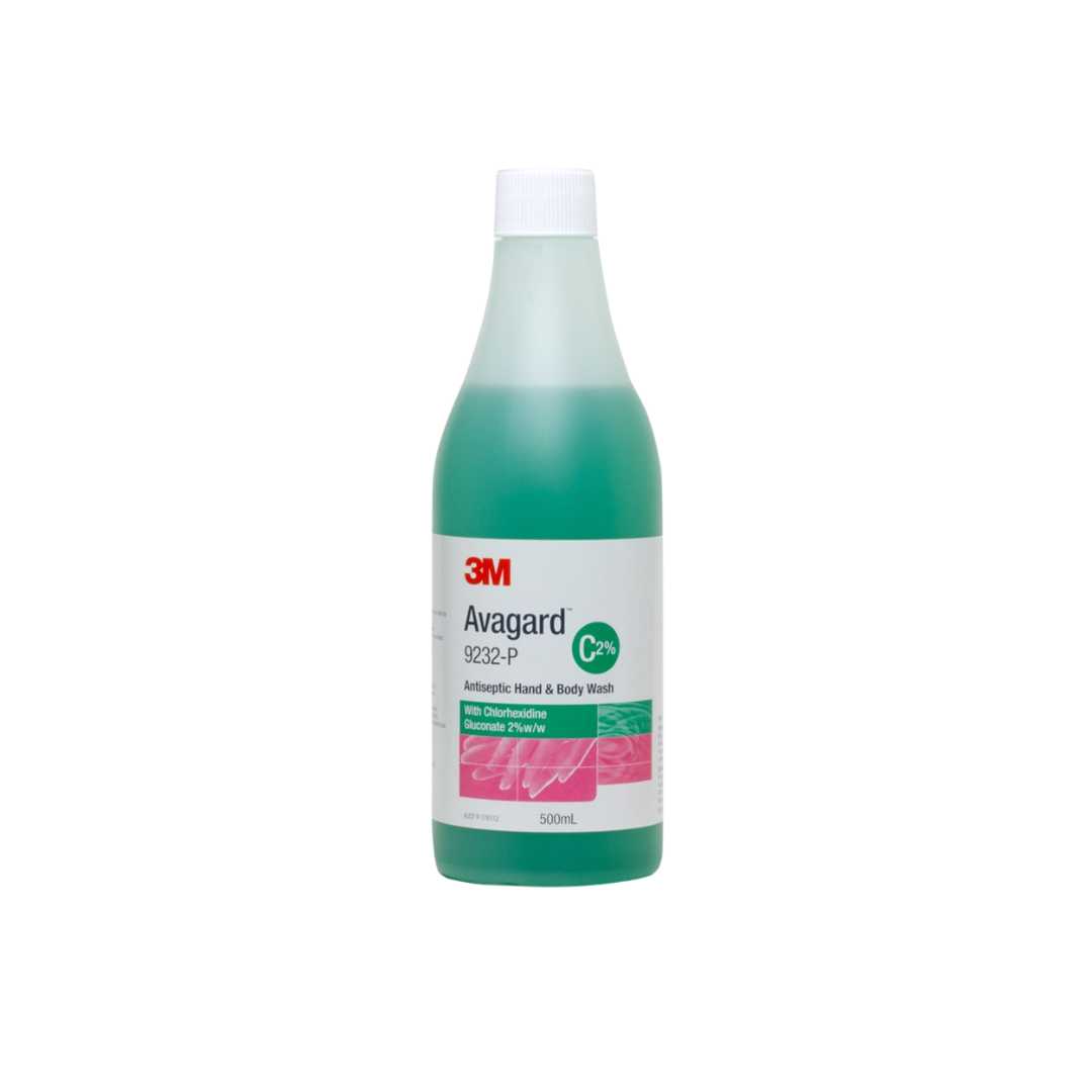 Avagard Antiseptic Hand & Body Wash 2% Chlorhexidine 500ml 9232P