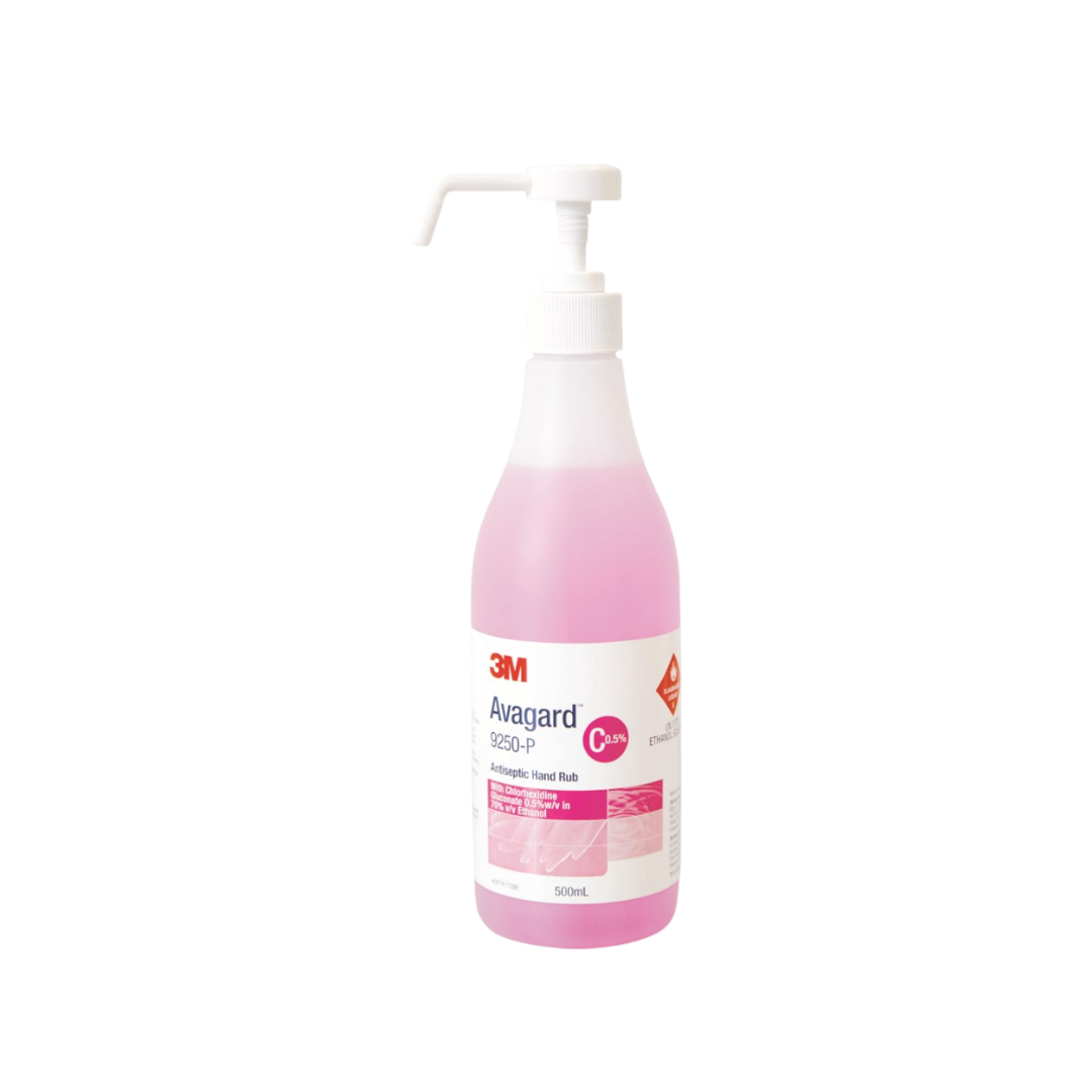 Avagard Antiseptic Handrub Chlorhexidine Gluconate 0.5% Alcohol 500ml Pump 9250P
