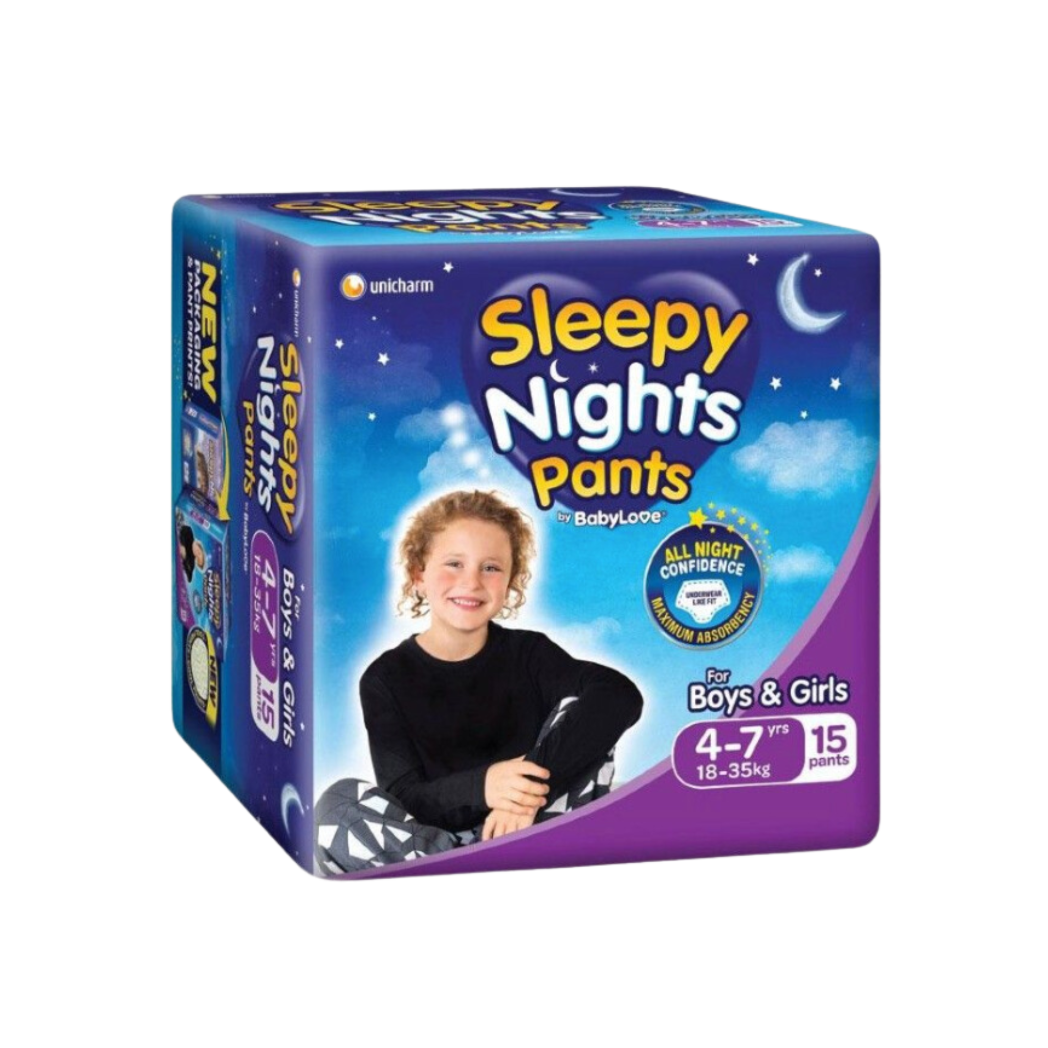 Babylove Sleepy Nights 4-7yo 4x15's