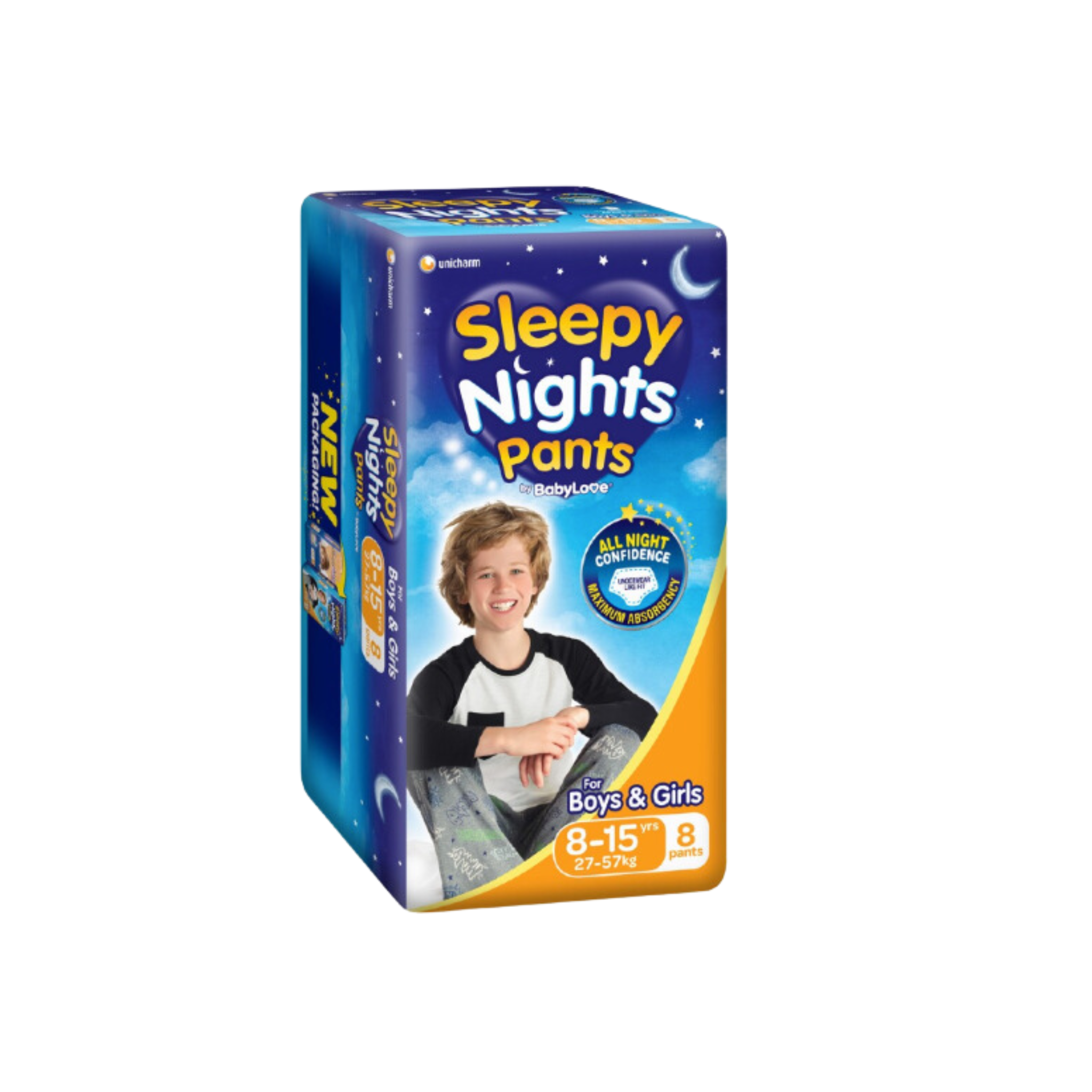 Babylove Sleepy Nights 8-15yo 4x8's