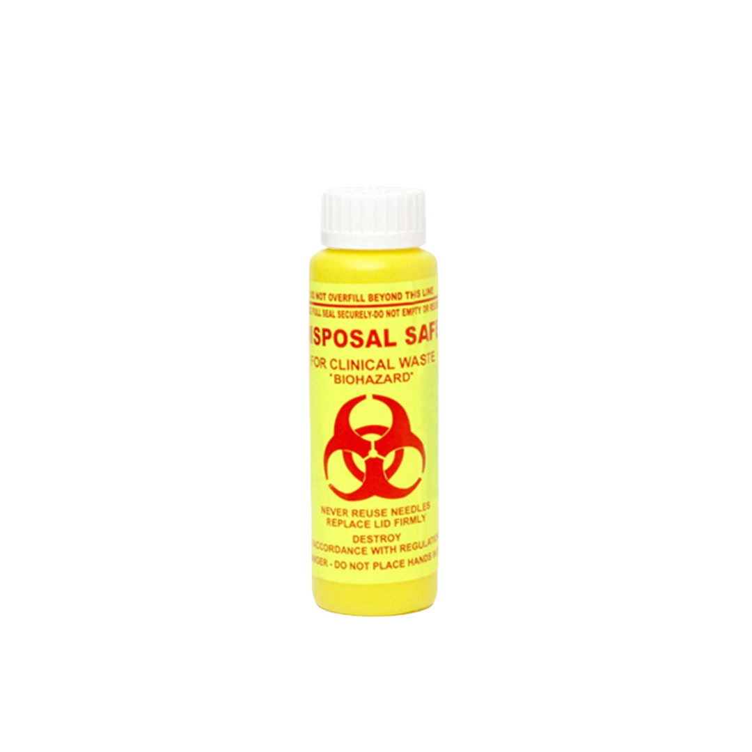 Bio-Hazard Collector Sharps Container Fittube 150ml