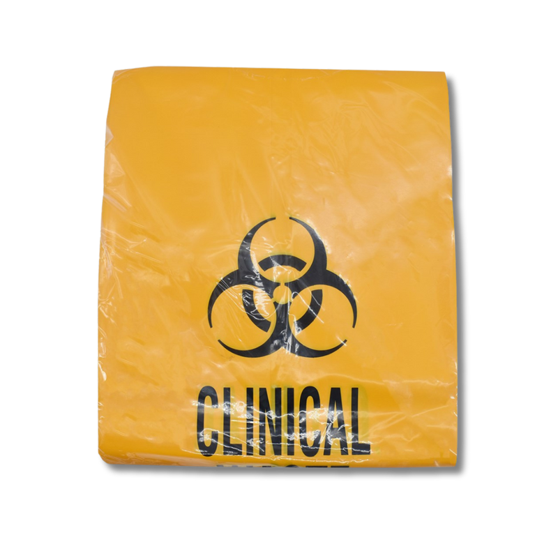The Bio-Hazard Waste Bag Yellow 125 x 93.5cm Gussetted 120L IW200HD