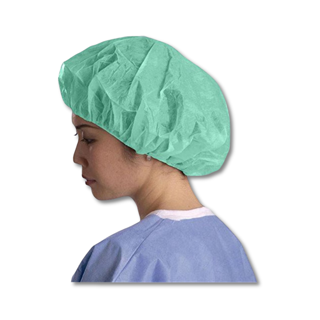 Bouffant Cap Green Light Weight (Beret)