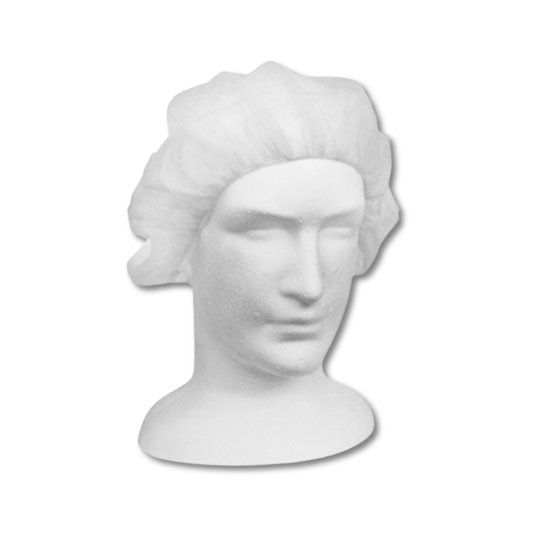 Bouffant Cap White Light Weight (Beret)