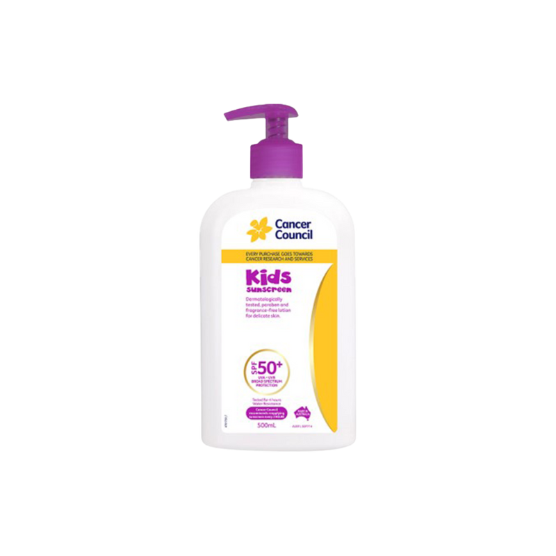 The CANCER COUNCIL SPF50+ Kids Sunscreen Pump 500mL