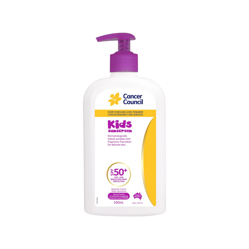 The Cancer Council Kids Sunscreen 500ml SPF50+